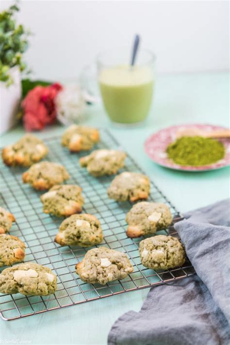 Recette De Cookies Au Th Matcha Et Chocolat Blanc Recettes Faciles