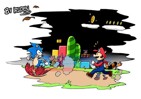 Mario And Sonic In The Retro Adventure By Iruden On Deviantart