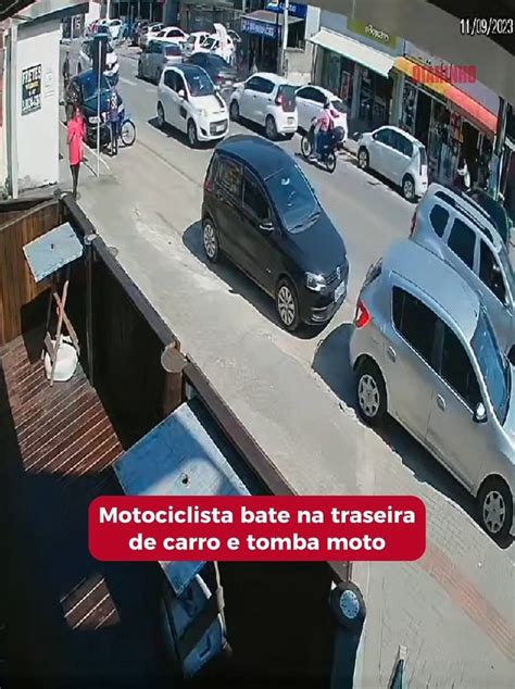 Motociclista Bate Na Traseira De Carro E Tomba Moto V Deo Dailymotion