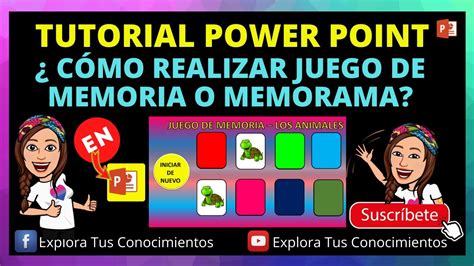 CÓMO REALIZAR JUEGOS DE MEMORIA O MEMORAMA EN POWER POINT I Explora