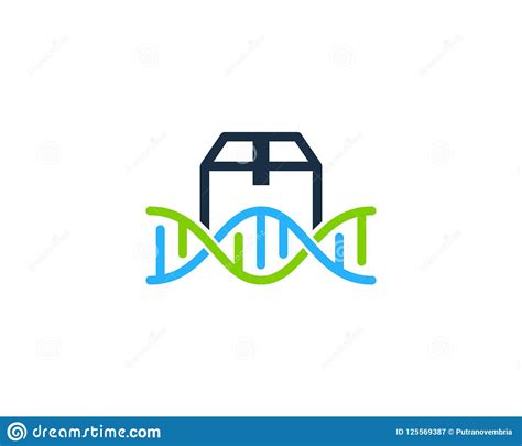 DNA Logo Icon Design Del Paquete Ilustración del Vector Ilustración