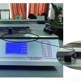 Static friction coefficient measurement experiment. | Download Scientific Diagram