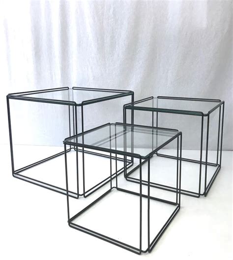 Nesting Tables Glass Steel Catawiki