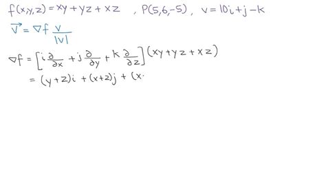 SOLVED Find The Directional Derivative Of The Function At P In The