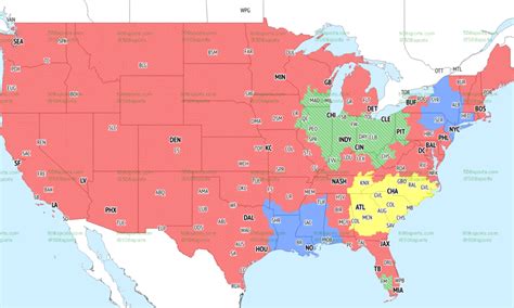 Nfl Week 15 Tv Broadcast Maps