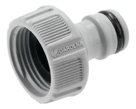 Conector Canilla Acople Rápido Gardena Rosca H 3 4 Pulgada Color Gris