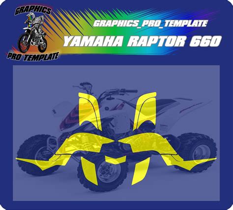 Yamaha Raptor 660 Vector Template At A 1 1 Scale Etsy