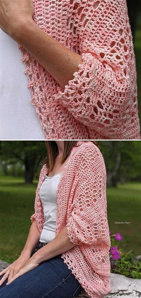 Daphne Cocoon Cardigan Free Crochet Pattern Weave Crochet