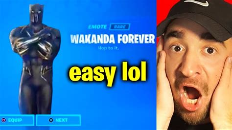 How To Easily Get Wakanda Forever Black Panther Emote Fortnite