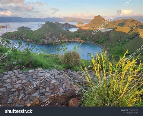 pulau padar indonesia december st  stock photo