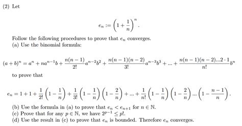 Solved 2 Let Follow The Following Procedures To Prove That