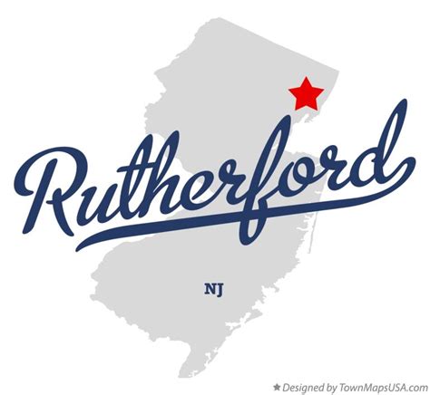 Map of Rutherford, NJ, New Jersey