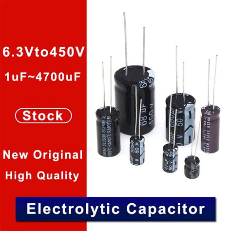 Capacitor Eletrol Tico De Alum Nio Uf V Capacitores El Tricos