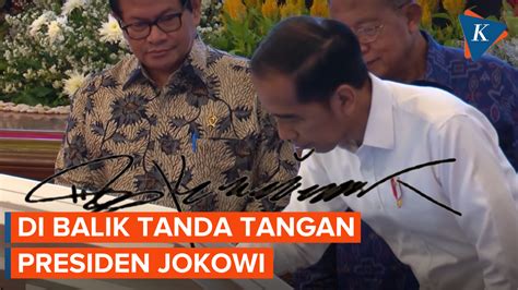 Berita Harian Makna Tanda Tangan Presiden Jokowi Terbaru Hari Ini