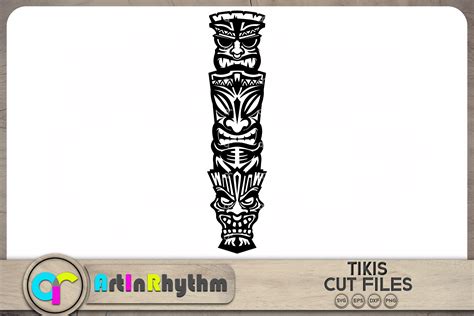 Tiki Totem Statue Svg Hawaii Summer Graphic By Artinrhythm Creative