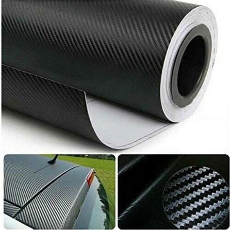 D Waterproof Carbon Fiber Vinyl Car Wrap Sheet Roll Film Sticker Decal