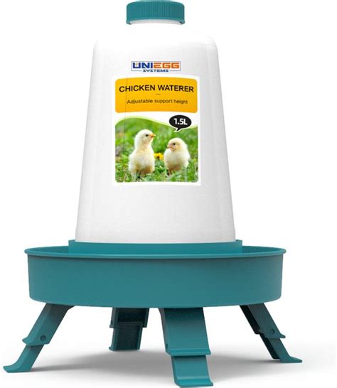 Mangeoire UniEgg Smart 1 5 Kg Abreuvoir 1 5 Litre Vert