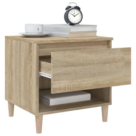 Tables De Chevet Pcs Ch Ne Sonoma X X Cm Bois Ding Nierie