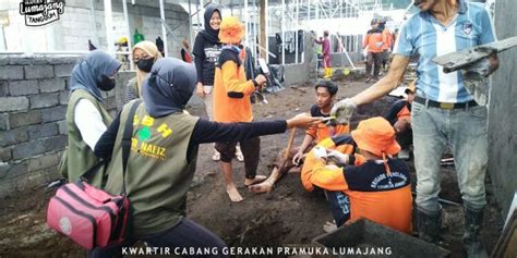 Foto Progres Pembangunan Huntara Di Lumajang Warta Pramuka