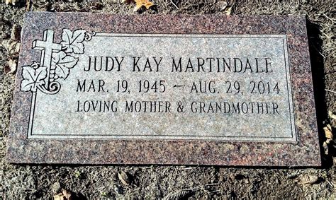 Judy Kay Schuyler Martindale 1945 2014 Find A Grave Memorial