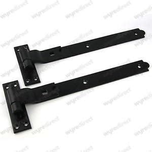 Wyre Direct Gate Hinges Cranked Mm Pair Black Heavy Duty Hook