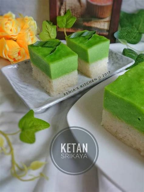 Ketan Srikaya Kuih Serimuka Kue Sarawak By Xenia Sari Resep