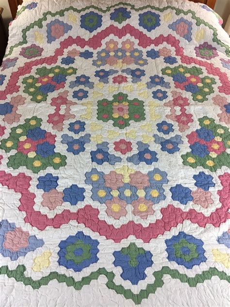 Grandmothers Flower Garden Quilt Layout