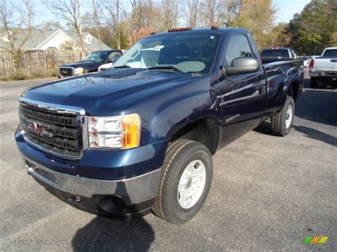 2012 Midnight Blue Metallic Gmc Sierra 2500hd Regular Cab 4x4 73233637