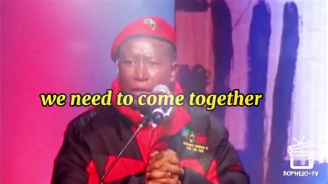 Julius Malema Powerful Speech That Provoked The Government