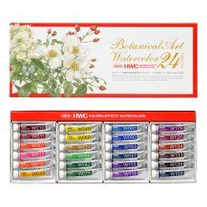 Coffret Botanical 24 Tubes 5ml Aquarelles Extra Fines En Carton Holbein