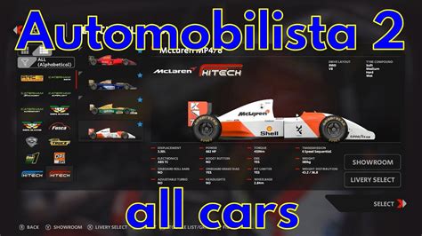 Automobilista 2 All Cars November 2023 Car List YouTube