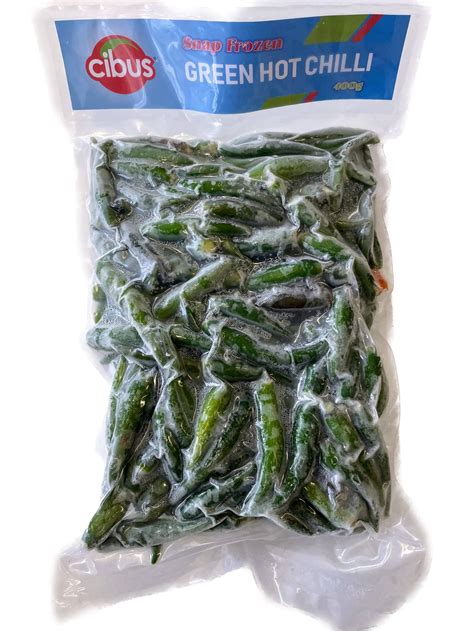 Cibus Snap Frozen Green Hot Chilli G X Packs G X Packs