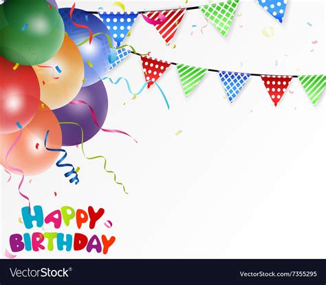 Birthday celebration background Royalty Free Vector Image