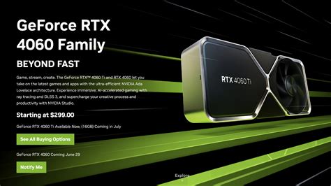 Geforce Rtx 4060：英伟达确认299美元的rtx 3060继任者的新上市日期 Notebookcheck News