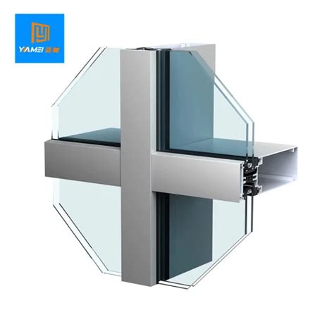 Exposed Frame Supported Glass Curtain Wall Glass And Curtain Wall