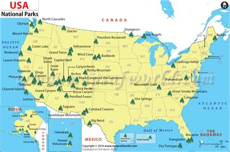 √ Map Of Western United States National Parks