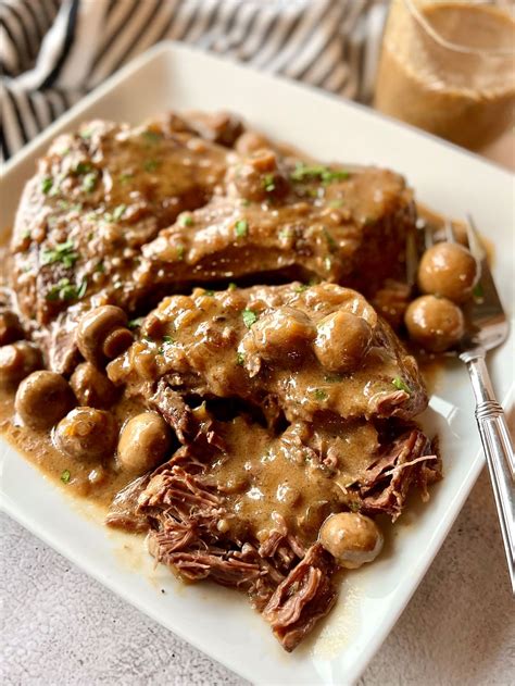 Pot Roast With Mushroom Gravy The Menu Maid