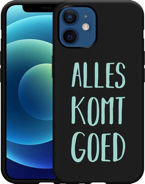 Cazy Hoesje Zwart Geschikt Voor Iphone Pro Alles Komt Goed Bol