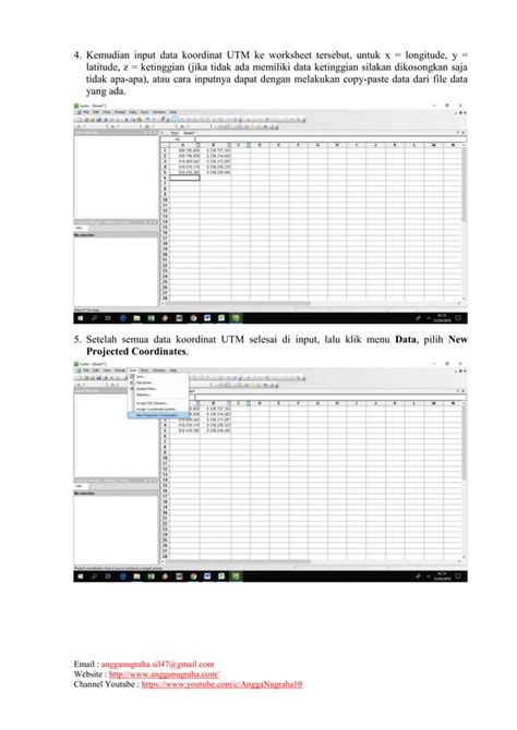 Konversi Koordinat Geografis Ke Utm Dan Sebaliknya Menggunakan Software