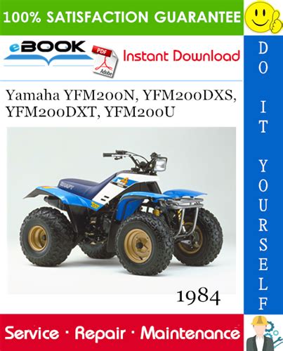 Best 1984 Yamaha Yfm200n Yfm200dxs Yfm200dxt Yfm200u Atv Service Repair Manual Tradebit