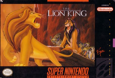 The Lion King (1994) SNES box cover art - MobyGames