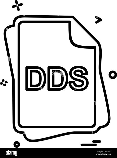 Dds File Type Icon Design Vector Stock Vector Image And Art Alamy