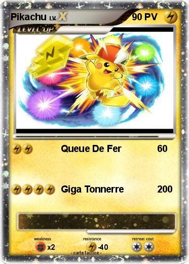 Pok Mon Pikachu Queue De Fer Ma Carte Pok Mon