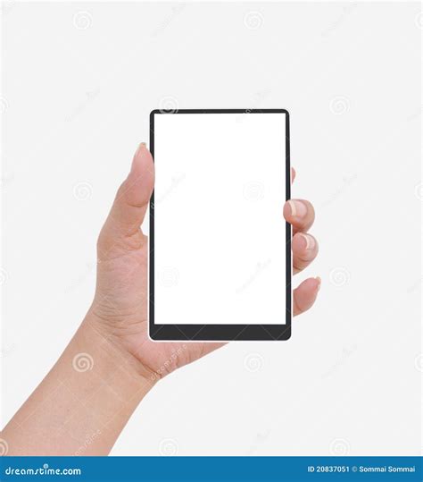 Hand Female To Hold Card Mobile Phone Tablet PC Stock Image Image