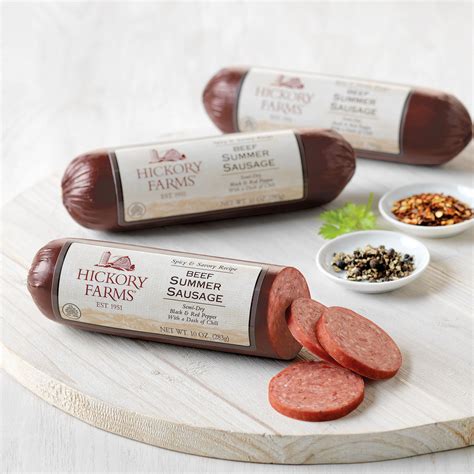 Spicy Savory Beef Summer Sausage | Hickory Farms