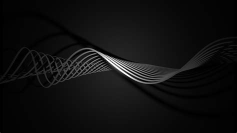 2736x1824 resolution | abstract, dark, streamlined, waveforms HD ...