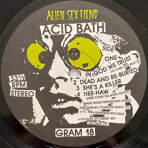 【lp】alien Sex Fiend Acid Bath マメシバレコード Mameshiba Records