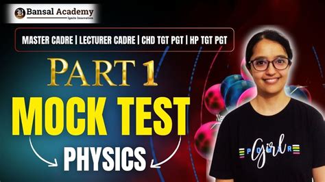 Mock Test Particle Physics Master Cadre Lecture Cadre Chd Tgt