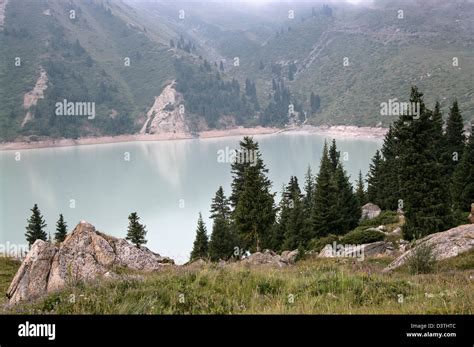 Big Almaty Mountain Lake Stock Photo - Alamy