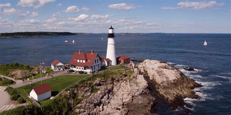 Portland Headlight Summer Evan Reinheimer Kite Aerial Photography